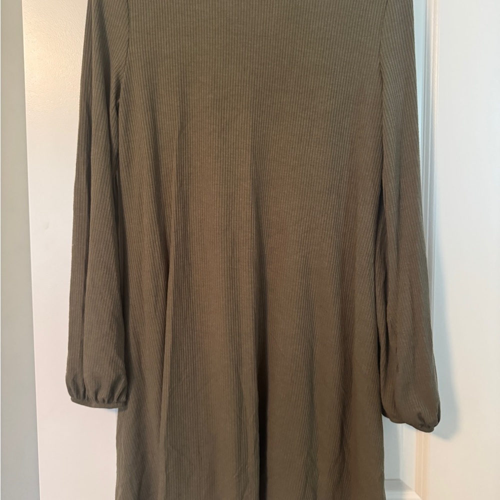 SO Long Sleeve Dress - Olive